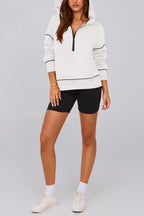 🍂Autumn Promotion 40%💕Women's Hooded Sweatshirt with Half zip