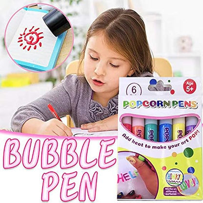 🎁🔮Magic Pen – Draw 3D with one stroke!🎄 DIY Bubble Popcorn Drawing Pens& Buy 1 Get 1 Free 🔥