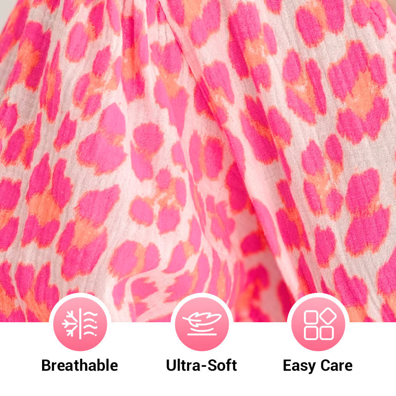 🍂Autumn Promotion 53%💕💥Women's V-Neck Printed Dress – Brushstrokes of Summer🌺