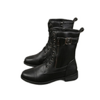 🍂Women's Round Toe Side Zipper Leather Orthopedic Boots