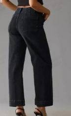 🍂Autumn Promotion 49%💕Tummy Control Cropped Wide-Leg Jeans