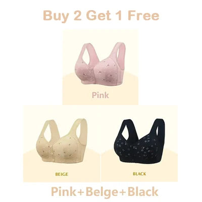 🌹Buy 1 Get 2 Free🌹Daisy Bra – LAST DAY SALE 50% OFF – Comfortable & Convenient Front Button Bra