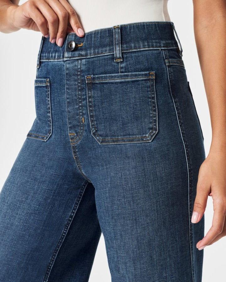 🍂Autumn Promotion 49%💕Tummy Control Cropped Wide-Leg Jeans