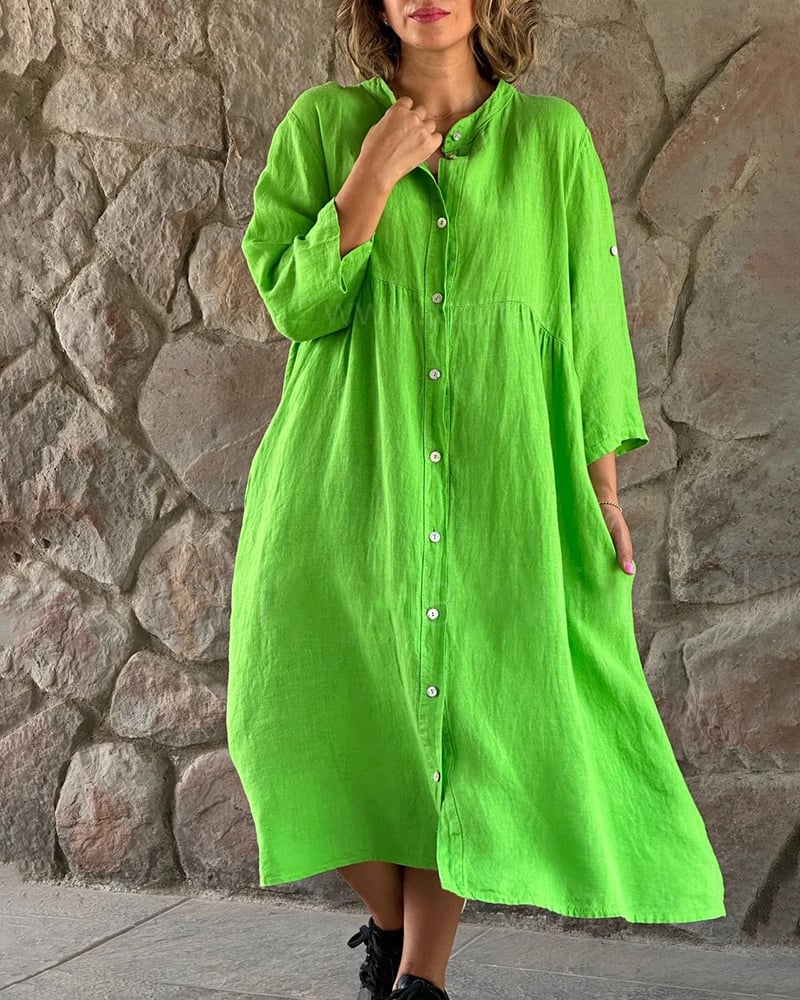 🌸Spring Specials🌸 Women's Loose Cotton Shirt Dress