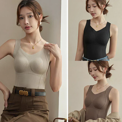 🔥Hot Sale🔥Thickened Warm Tank Top with Shelf Bra