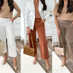 🍂Autumn Promotion 40%💕Stretch Twill Cropped Wide Leg Pants | High Waist | Loose & Comfortable