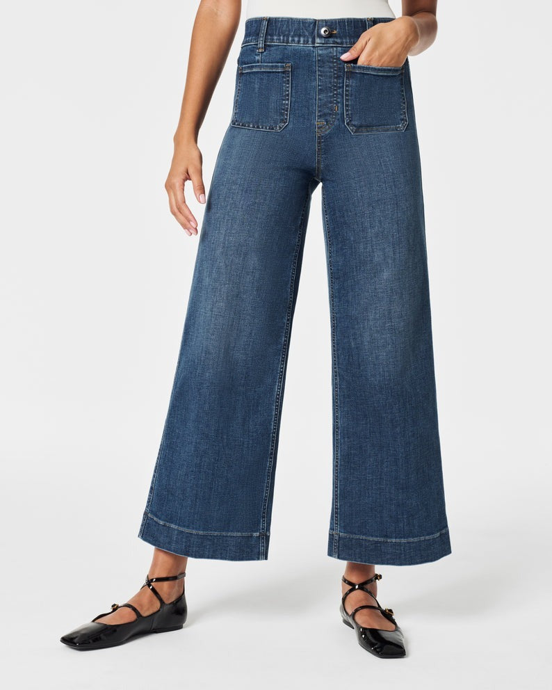 🍂Autumn Promotion 49%💕Tummy Control Cropped Wide-Leg Jeans