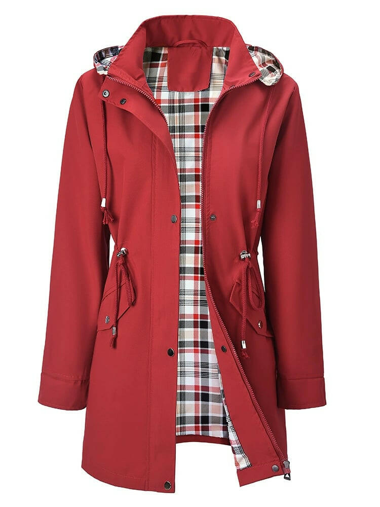🍂Autumn Hot Sale 55%💗🧥Ultimate Plaid Waterproof Jacket for Women🍃