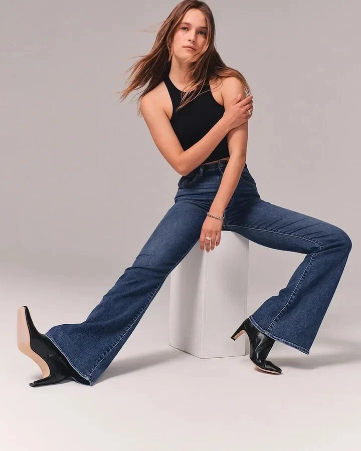 💥Hot Sale 50% OFF💥🔥Tummy Control  Ultra High Rise Stretch Flare Jean👖