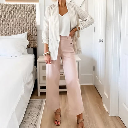 🍂Autumn Promotion 40%💕Stretch Twill Cropped Wide Leg Pants | High Waist | Loose & Comfortable