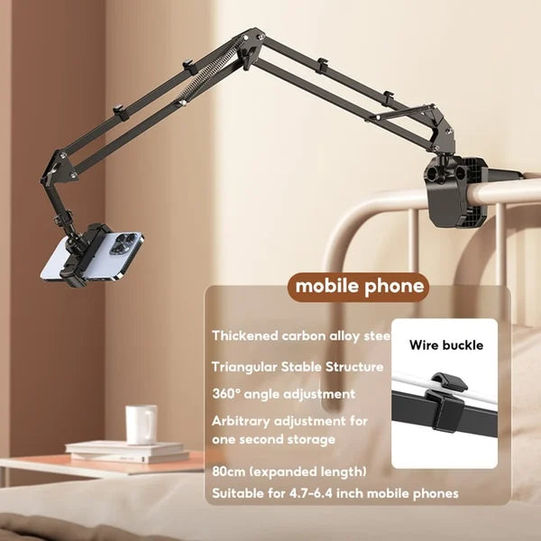 ⏳🔥LIMITED-TIME 50% OFF! ⏰Hidden Bedside Retractable Phone & Tablet Holder🛏️