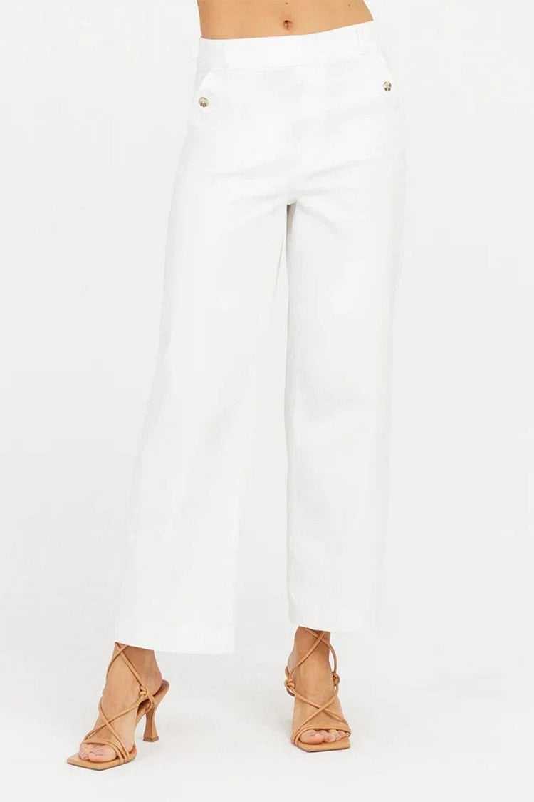 🍂Autumn Promotion 40%💕Stretch Twill Cropped Wide Leg Pants | High Waist | Loose & Comfortable