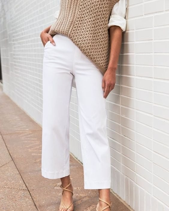 🍂Autumn Promotion 40%💕Stretch Twill Cropped Wide Leg Pants | High Waist | Loose & Comfortable