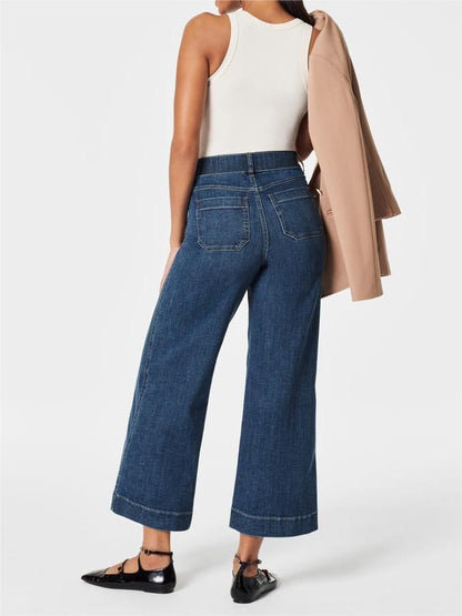 🍂Autumn Promotion 49%💕Tummy Control Cropped Wide-Leg Jeans