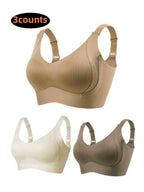 💕Women's Ribbed Push Up Adjustable Wireless Bra