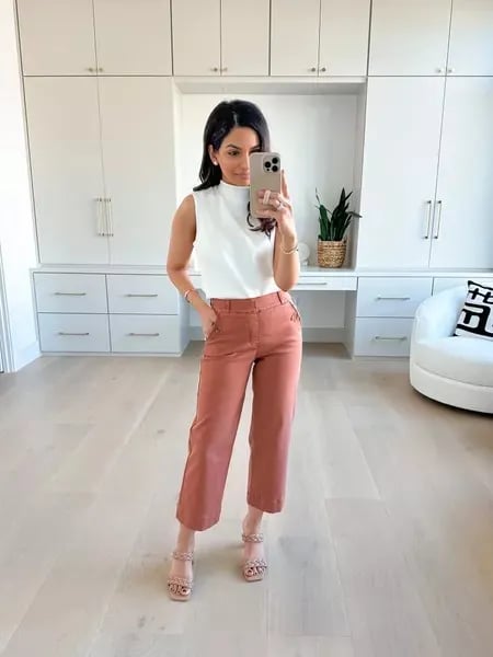🍂Autumn Promotion 40%💕Stretch Twill Cropped Wide Leg Pants | High Waist | Loose & Comfortable