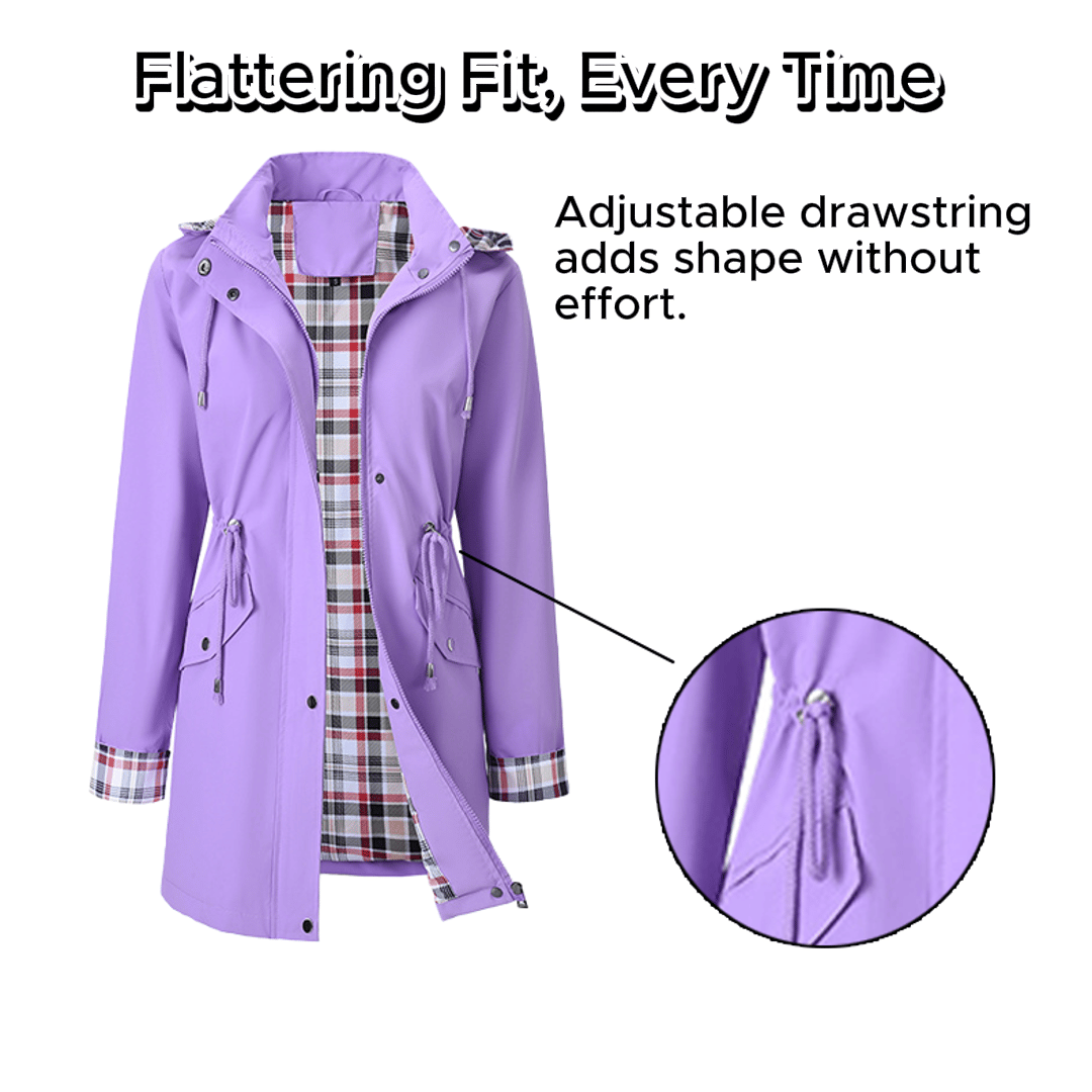 🍂Autumn Hot Sale 55%💗🧥Ultimate Plaid Waterproof Jacket for Women🍃
