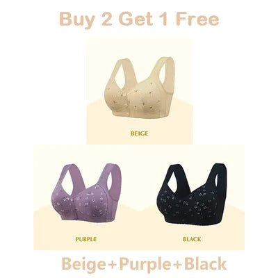 🌹Buy 1 Get 2 Free🌹Daisy Bra – LAST DAY SALE 50% OFF – Comfortable & Convenient Front Button Bra