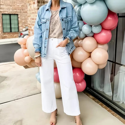 🍂Autumn Promotion 40%💕Stretch Twill Cropped Wide Leg Pants | High Waist | Loose & Comfortable