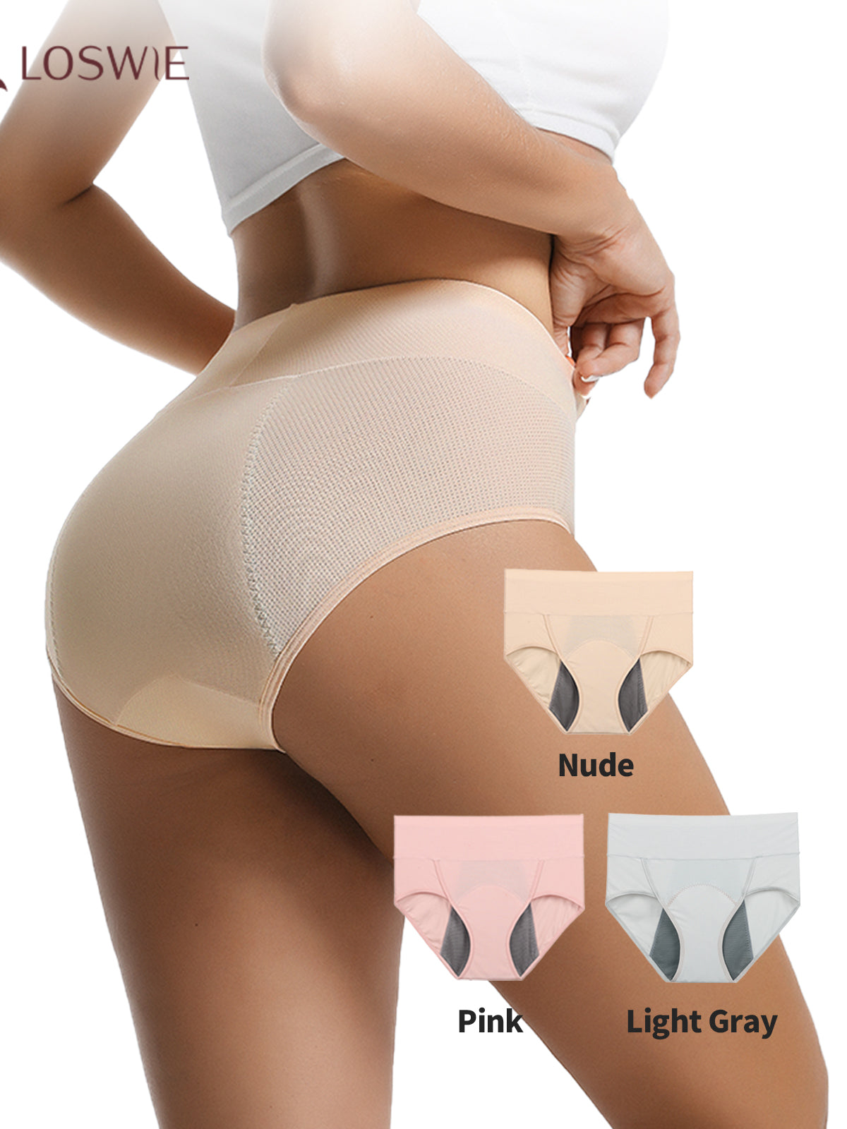 LOSWIE®Women's Breathable Leak Proof Panties