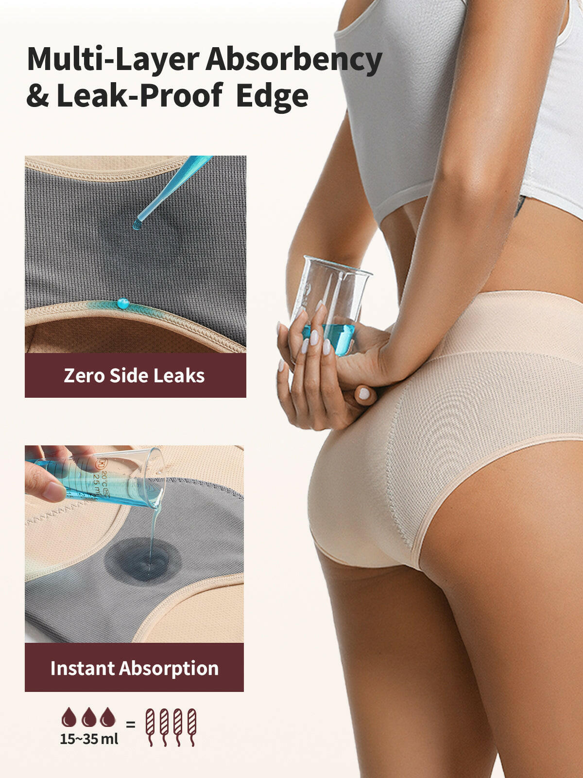 LOSWIE®Women's Breathable Leak Proof Panties