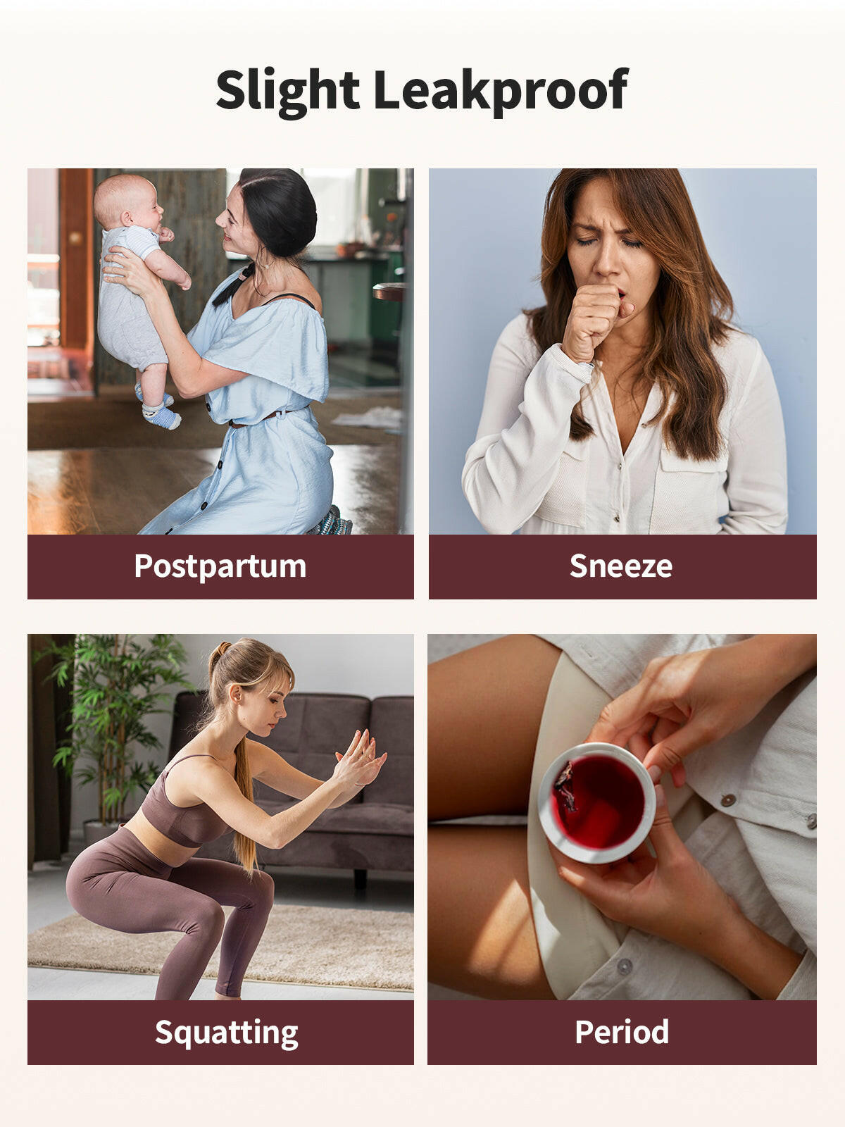 LOSWIE®Women's Breathable Leak Proof Panties