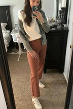 🍂Autumn Promotion 40%💕Stretch Twill Cropped Wide Leg Pants | High Waist | Loose & Comfortable