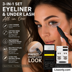 🥳2026 HOT SALE🥳💋50K+ SOLD!🔥 50% OFF!3-in-1 Kit: Eyeliner and Lower Lash Stamp