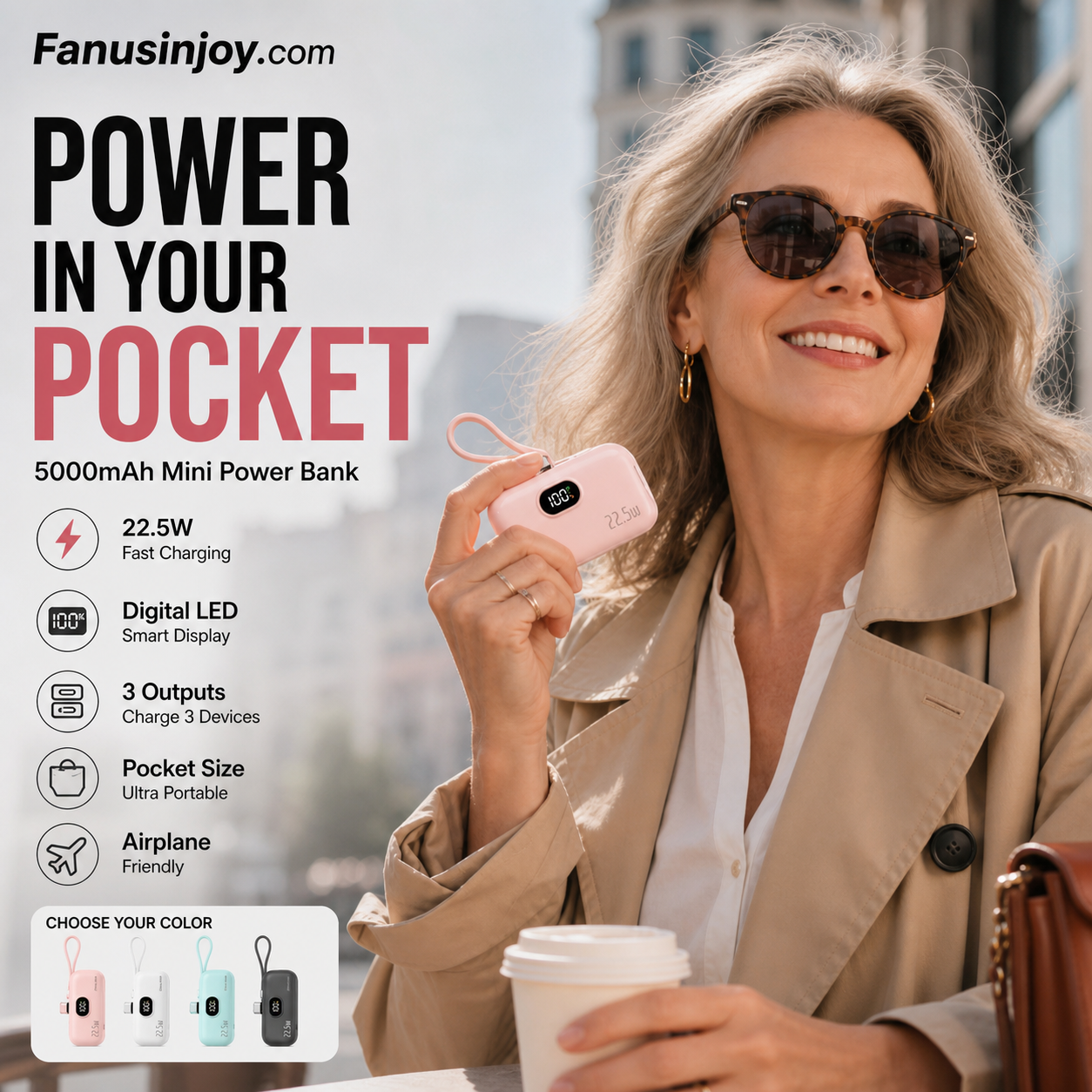 📱5000mAh Mini Power Bank – Portable, Universal Compatibility 🔋🔌【Limited Offer】