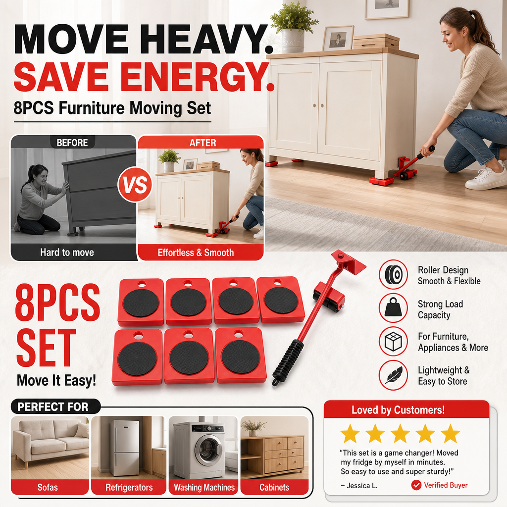 🔥50% off! Hot deal🎁! Casters! Move your furniture with ease—all by yourself! They won’t damage your furniture or floors, making it easy to maintain your ideal home environment.