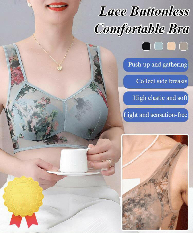 💞LAST DAY SALE 50% OFF💞2025 New Lace Buttonless Comfortable Bra