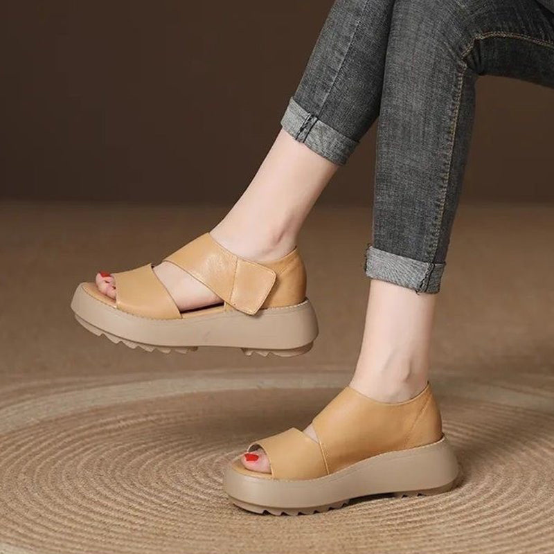 🔥Hot Sale 50% Off🔥Women's Retro Thick Sole Velcro Sandals