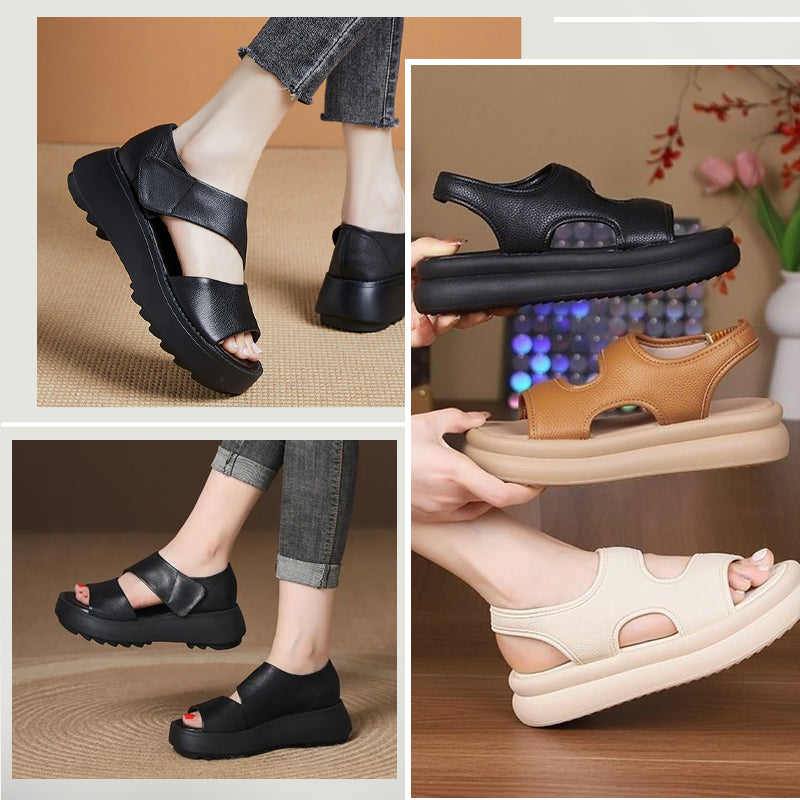 🔥Hot Sale 50% Off🔥Women's Retro Thick Sole Velcro Sandals