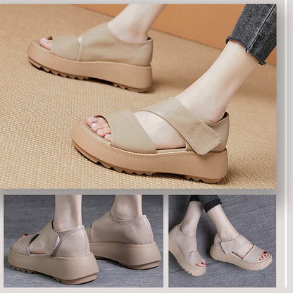 🔥Hot Sale 50% Off🔥Women's Retro Thick Sole Velcro Sandals