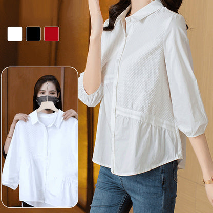 Women's Flowy Three-Quarter Sleeve Shirt