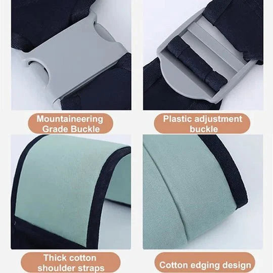 👶50% OFF NOW! 4‑In‑1 Lightweight Baby Carrier, Breathable Ergonomic Infant Sling, Hands‑Free Adjustable Baby Wrap for 0‑36 Months, Front & Back Carry for Newborn & Toddler