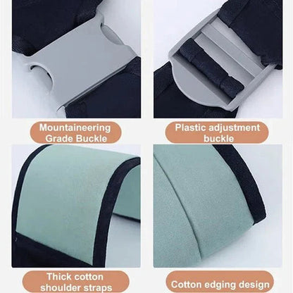 👶50% OFF NOW! 4‑In‑1 Lightweight Baby Carrier, Breathable Ergonomic Infant Sling, Hands‑Free Adjustable Baby Wrap for 0‑36 Months, Front & Back Carry for Newborn & Toddler