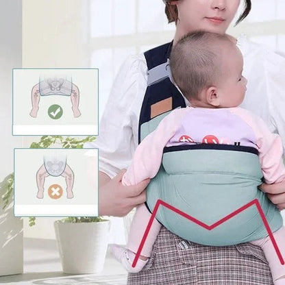 👶50% OFF NOW! 4‑In‑1 Lightweight Baby Carrier, Breathable Ergonomic Infant Sling, Hands‑Free Adjustable Baby Wrap for 0‑36 Months, Front & Back Carry for Newborn & Toddler