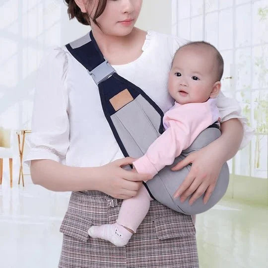 👶50% OFF NOW! 4‑In‑1 Lightweight Baby Carrier, Breathable Ergonomic Infant Sling, Hands‑Free Adjustable Baby Wrap for 0‑36 Months, Front & Back Carry for Newborn & Toddler