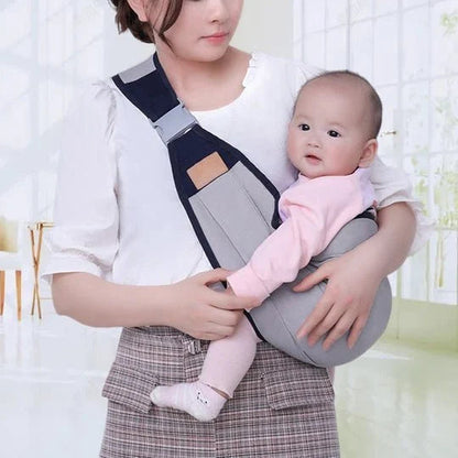 👶50% OFF NOW! 4‑In‑1 Lightweight Baby Carrier, Breathable Ergonomic Infant Sling, Hands‑Free Adjustable Baby Wrap for 0‑36 Months, Front & Back Carry for Newborn & Toddler