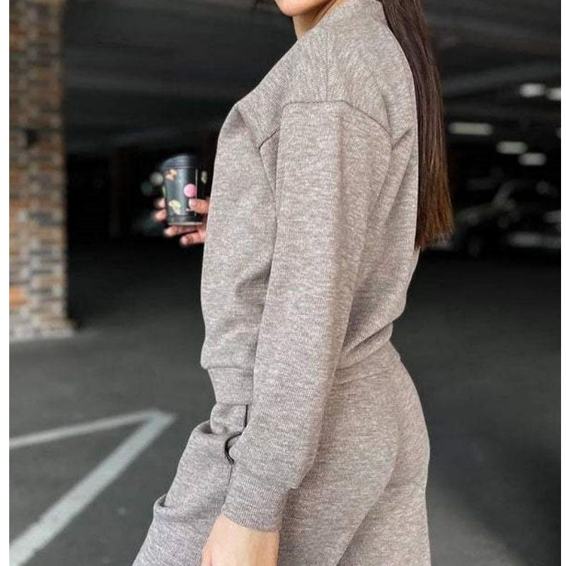🍂Autumn Promotion 40%💕 new style two-piece knitted button jacket and pants set for women
