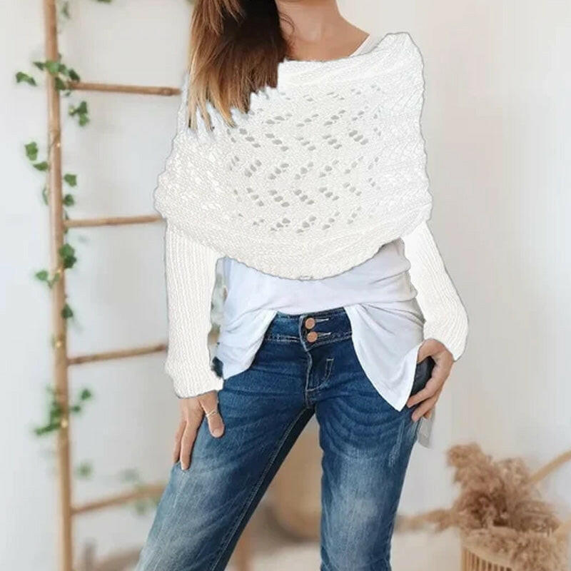 🔥Hot Sale 50% off🔥 Women's Wrap Knit Shawl with Sleeves