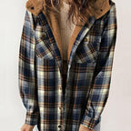 🔥Hot Sale 50% OFF🔥Women's Trendy Plaid Hooded Jacket