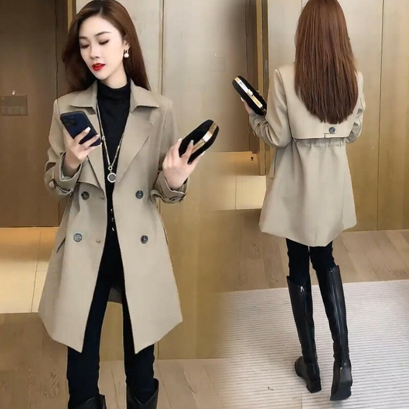🍂Autumn Promotion 50%💕Comfortable Waisted Lapel Trench Coat