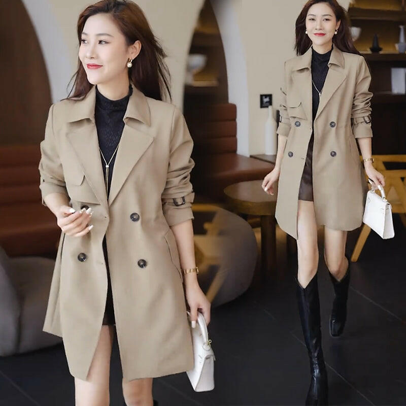 🍂Autumn Promotion 50%💕Comfortable Waisted Lapel Trench Coat