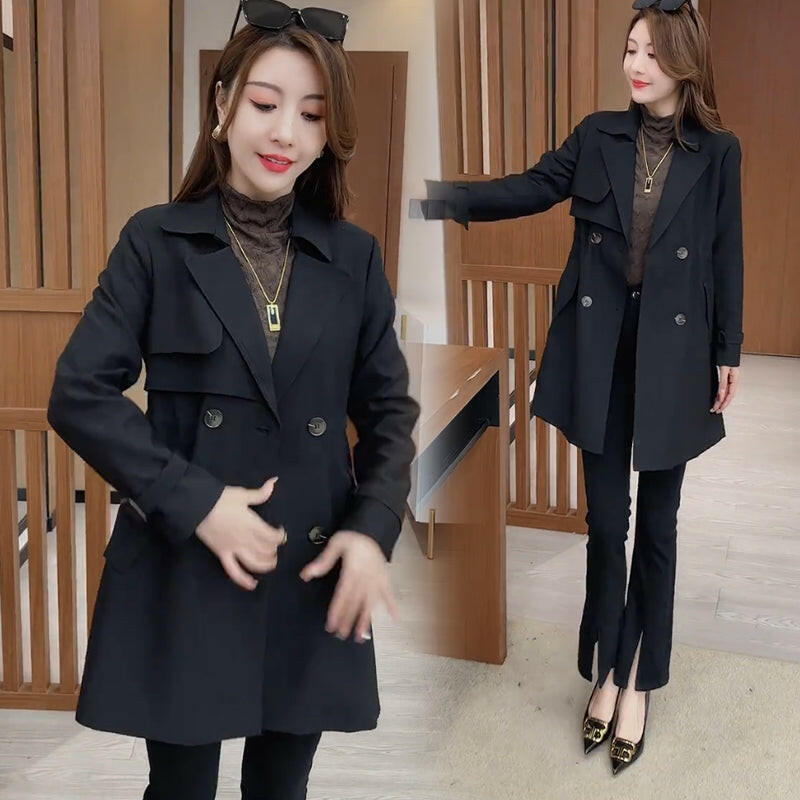 🍂Autumn Promotion 50%💕Comfortable Waisted Lapel Trench Coat