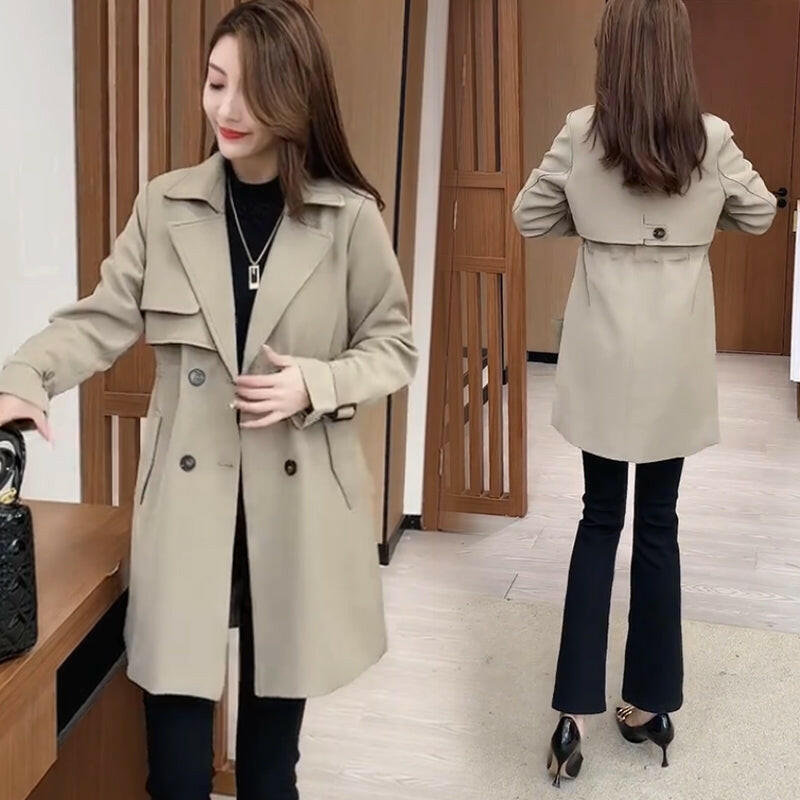 🍂Autumn Promotion 50%💕Comfortable Waisted Lapel Trench Coat