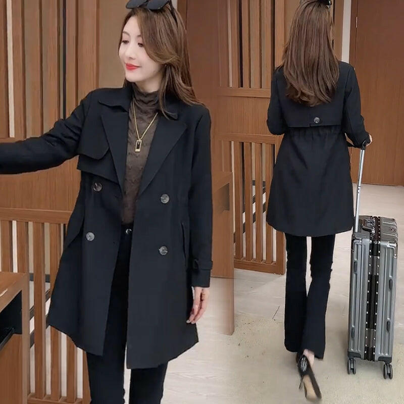 🍂Autumn Promotion 50%💕Comfortable Waisted Lapel Trench Coat