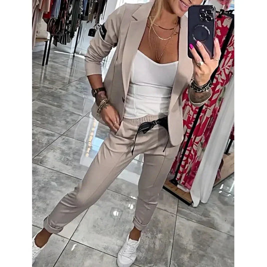 Women's Casual Suit Jacket & Pants 2-Piece Set 💕 NEW HOT SALE💕