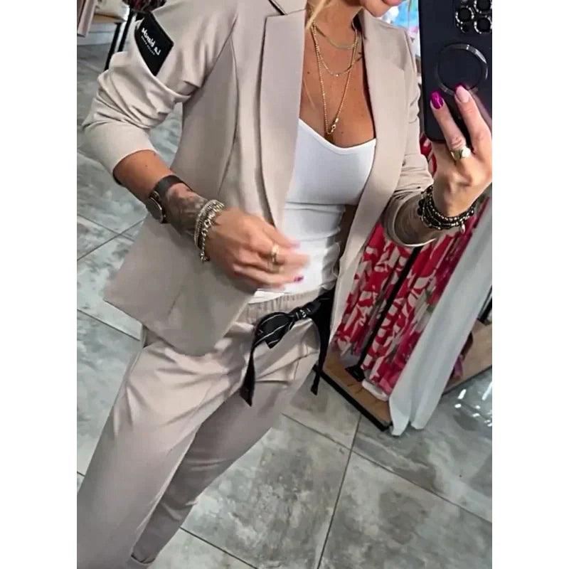 Women's Casual Suit Jacket & Pants 2-Piece Set 💕 NEW HOT SALE💕